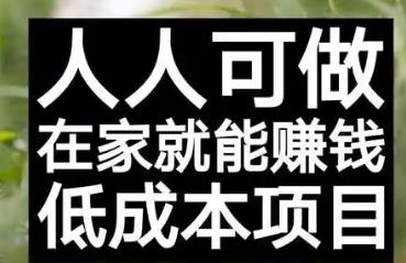 五个可以居家赚钱的项目推荐，你知道几个？
